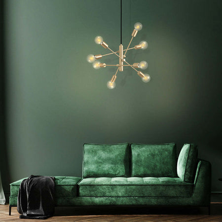 Lampadario-Industrial-Gradoli-1-8-Luci-Acciaio-Ottone-Spazzolato