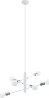 Lampadario-Industrial-Gradoli-6-Luci-Acciaio-Bianco-E-Cromo
