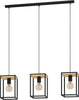 Lampadario-Industrial-Libertad-3-Luci-Metallo-Nero-E-Marrone