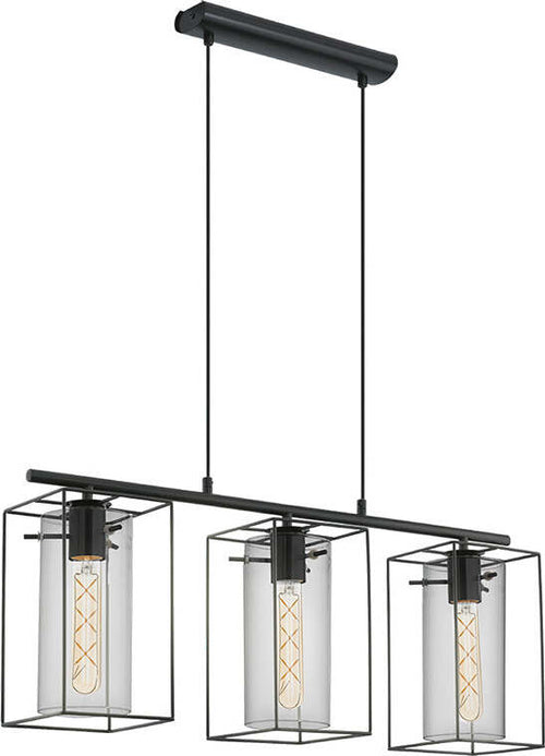 Lampadario-Industrial-Loncino-3-Luci-Acciaio-Nero