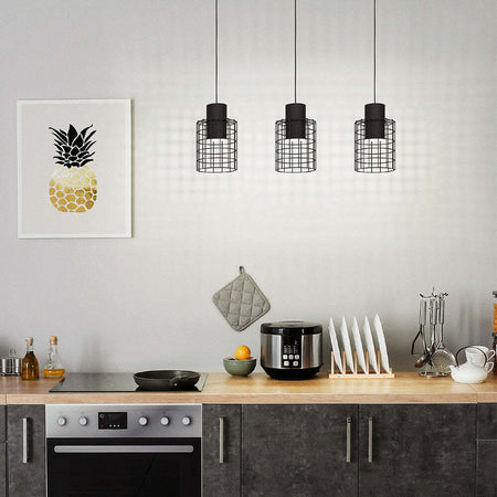 Lampadario-Industrial-Milligan-3-Luci-Acciaio-Nero-E-Bianco