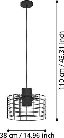 Lampadario-Industrial-Milligan-Medio-1-Luce-Acciaio-Nero-E-Bianco