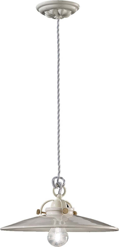 Lampadario-Industrial-Minimal-B&W-Metallo-Smaltato-Bianco-1-Luce-E27-31Cm