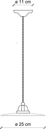 Lampadario-Industrial-Minimal-B&W-Metallo-Smaltato-Bianco-1-Luce-E27-31Cm