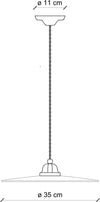 Lampadario-Industrial-Minimal-B&W-Metallo-Smaltato-Bianco-1-Luce-E27-42Cm