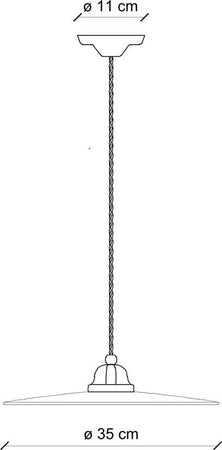 Lampadario-Industrial-Minimal-B&W-Metallo-Smaltato-Bianco-1-Luce-E27-42Cm
