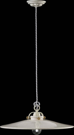 Lampadario-Industrial-Minimal-B&W-Metallo-Smaltato-Bianco-1-Luce-E27-42Cm