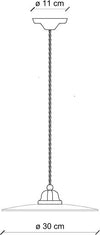 Lampadario-Industrial-Minimal-B&W-Metallo-Smaltato-Nero-1-Luce-E27-31Cm