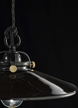 Lampadario-Industrial-Minimal-B&W-Metallo-Smaltato-Nero-1-Luce-E27-42Cm