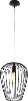 Lampadario-Industrial-Newtown-1-Luce-Acciaio-Nero