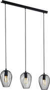 Lampadario-Industrial-Newtown-3-Luci-Acciaio-Nero