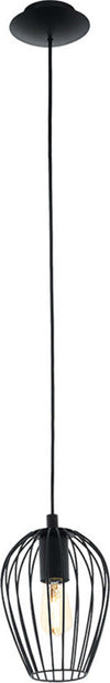 Lampadario-Industrial-Newtown-Piccolo-1-Luce-Acciaio-Nero