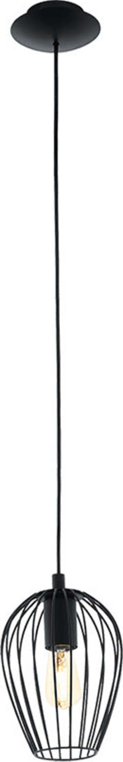 Lampadario-Industrial-Newtown-Piccolo-1-Luce-Acciaio-Nero