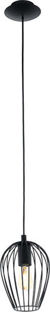 Lampadario-Industrial-Newtown-Piccolo-1-Luce-Acciaio-Nero