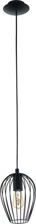 Lampadario-Industrial-Newtown-Piccolo-1-Luce-Acciaio-Nero