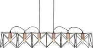 Lampadario-Industrial-Nordico-Antea-Acciaio-Nero-Rame-6-Luci-E27