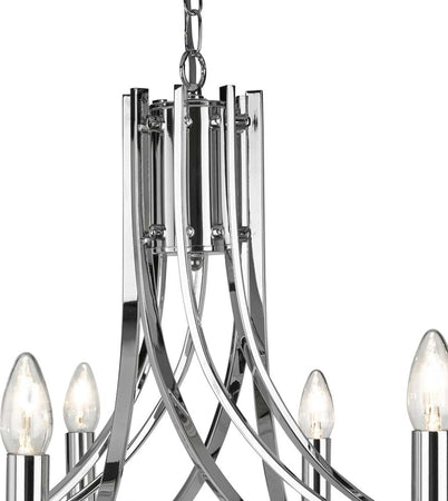 Lampadario-Industrial-Nordico-Ascona-Acciaio-Cromo-Vetro-8-Luci-E14
