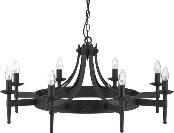 Lampadario-Industrial-Nordico-Cartwheel-Ii-Ferro-Nero-8-Luci-E14