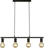Lampadario-Industrial-Nordico-Danza-Acciaio-Nero-4-Luci-E27