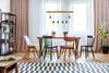 Lampadario-Industrial-Nordico-Fienile-Acciaio-Marrone-6-Luci-E27