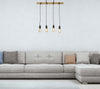 Lampadario-Industrial-Nordico-Legnoso-Acciaio-Marrone-Legno-4-Luci-E27
