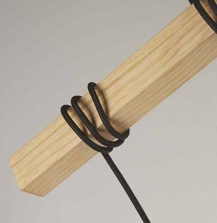 Lampadario-Industrial-Nordico-Legnoso-Acciaio-Marrone-Legno-6-Luci-E27