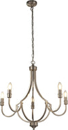 Lampadario-Industrial-Nordico-Loggia-Acciaio-Argento-5-Luci-E14