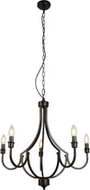 Lampadario-Industrial-Nordico-Loggia-Acciaio-Nero-5-Luci-E14
