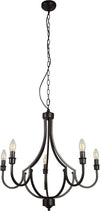 Lampadario-Industrial-Nordico-Loggia-Acciaio-Nero-5-Luci-E14