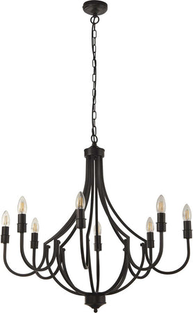 Lampadario-Industrial-Nordico-Loggia-Acciaio-Nero-8-Luci-E14