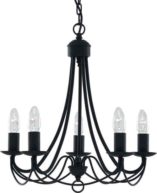Lampadario-Industrial-Nordico-Maypole-Acciaio-Nero-5-Luci-E14
