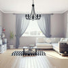 Lampadario-Industrial-Nordico-Maypole-Acciaio-Nero-5-Luci-E14