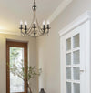 Lampadario-Industrial-Nordico-Maypole-Acciaio-Ottone-5-Luci-E14