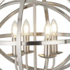 Lampadario-Industrial-Nordico-Orbita-Acciaio-Argento-4-Luci-E14