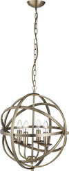 Lampadario-Industrial-Nordico-Orbita-Acciaio-Ottone-4-Luci-E14
