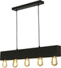 Lampadario-Industrial-Nordico-Pianoforte-Acciaio-Nero-5-Luci-E27