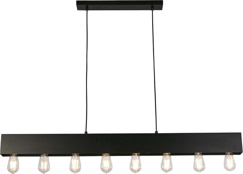 Lampadario-Industrial-Nordico-Pianoforte-Acciaio-Nero-8-Luci-E27