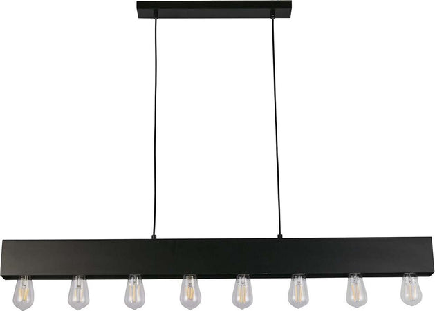 Lampadario-Industrial-Nordico-Pianoforte-Acciaio-Nero-8-Luci-E27