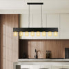 Lampadario-Industrial-Nordico-Pianoforte-Acciaio-Nero-8-Luci-E27