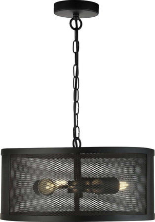 Lampadario-Industrial-Nordico-Rete-Acciaio-Nero-3-Luci-E27