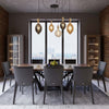 Lampadario-Industrial-Nordico-Spinoso-Acciaio-Nero-Marrone-5-Luci-E27