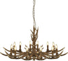 Lampadario-Industrial-Nordico-Stag-Acciaio-Marrone-12-Luci-E14