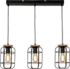Lampadario-Industrial-Nordico-Visione-Acciaio-Nero-Marrone-3-Luci-E27