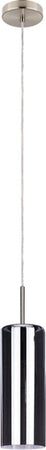 Lampadario-Industrial-Selvino-1-Luce-Acciaio-Grigio-Opaco-Diffusore-Nero