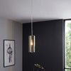 Lampadario-Industrial-Selvino-1-Luce-Acciaio-Grigio-Opaco-Diffusore-Oro