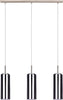 Lampadario-Industrial-Selvino-3-Luci-Acciaio-Grigio-Opaco-Diffusore-Nero