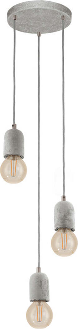 Lampadario-Industrial-Silvares-3-Luci-Acciaio-Grigio