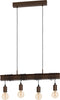 Lampadario-Industrial-Townshend-4-4-Luci-Acciaio-Marrone-Invecchiato-E-Nero