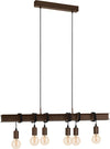 Lampadario-Industrial-Townshend-4-6-Luci-Acciaio-Marrone-Invecchiato
