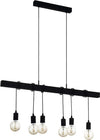 Lampadario-Industrial-Townshend-6-Luci-Acciaio-Nero